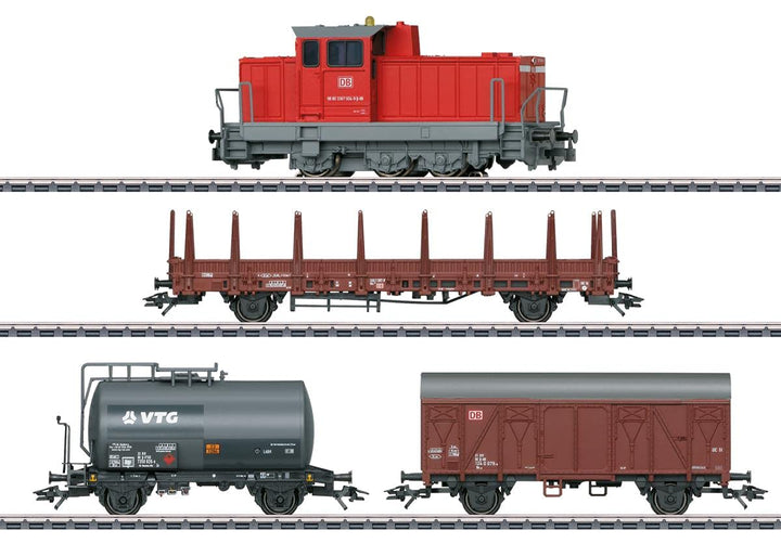 Märklin Modelleisenbahn Digital-Startpackung Moderner Rangierbetrieb 29469 – Diesel-Lokomotive mit K