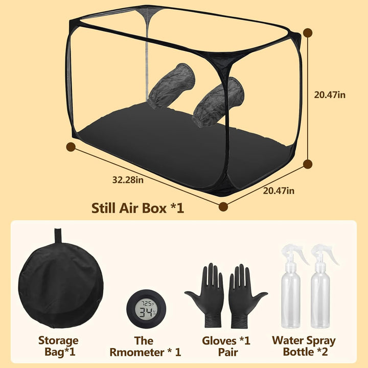 Grosse Pilze Züchten Growzelt, Pilzzuchtzelt 82 * 52 * 52 cm, Grow Box,Pilz Zuchtbox Mit Still Air B