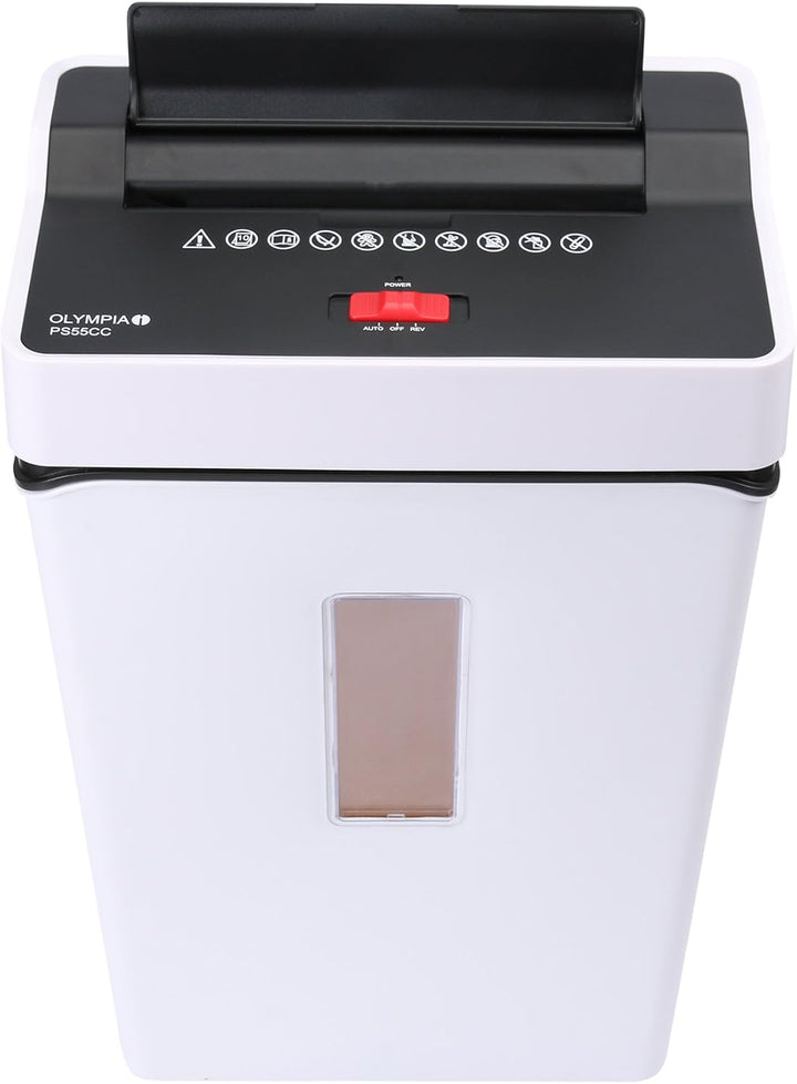 Olympia PS 55 CC Profi Aktenvernichter (mit Partikelschnitt, Sicherheitsstufe P4, Kreditkarte, 10 Bl