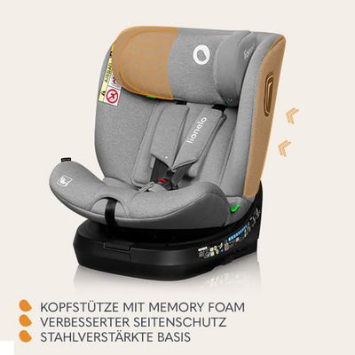 LIONELO BRAVE i-Size 360° drehbarer Autositz für Kinder von 40-150 cm, Einbau vorwärts- und rückwärt