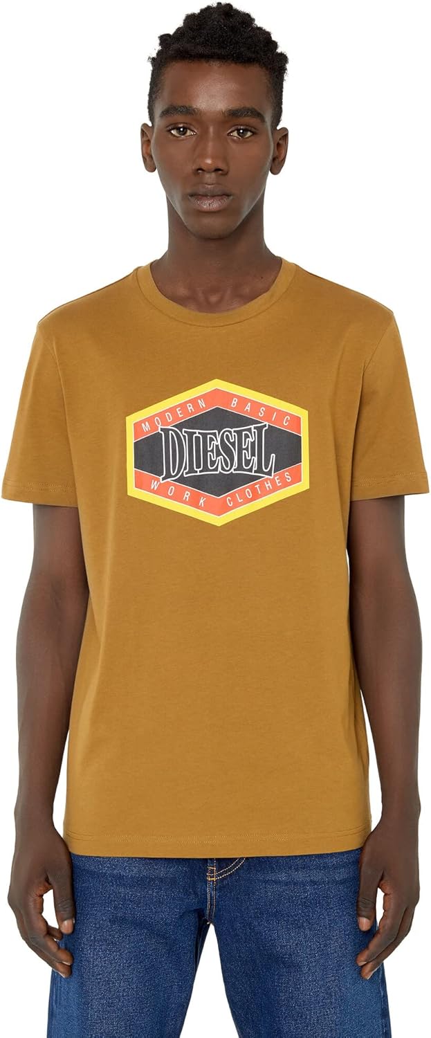 Diesel Herren T-Shirt XXS 5 Q-0 Grad, XXS 5 Q-0 Grad