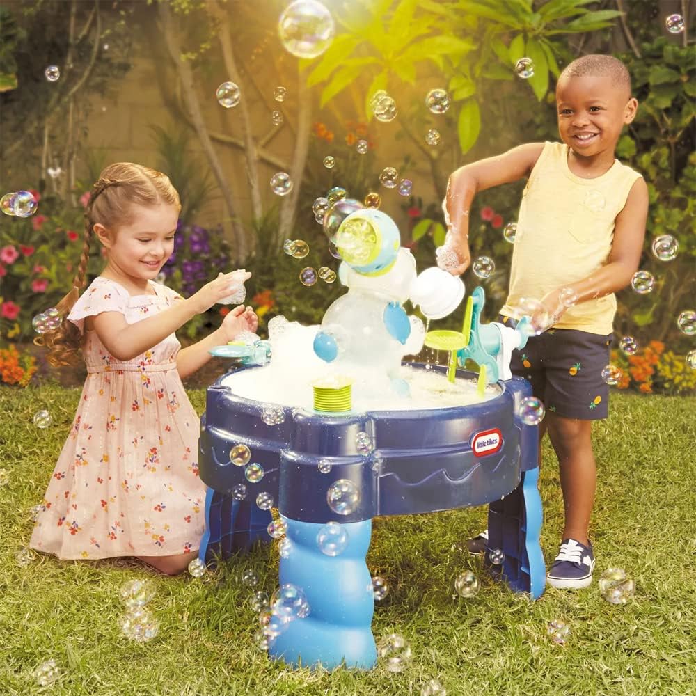 little tikes FOAMO 3 in 1 Bewässerungstisch - Aktiv, Outdoor Spass für Kleinkinder - Inklusive Blase