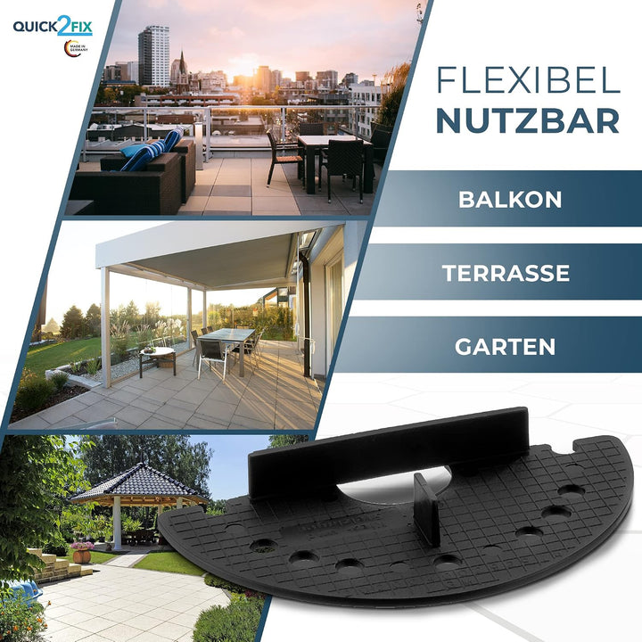 QUICK2FIX® 50 x Splittbettlager - Sandbettlager - Kiesbettlager 50 Stück (Halbe) zum Verlegen von Te