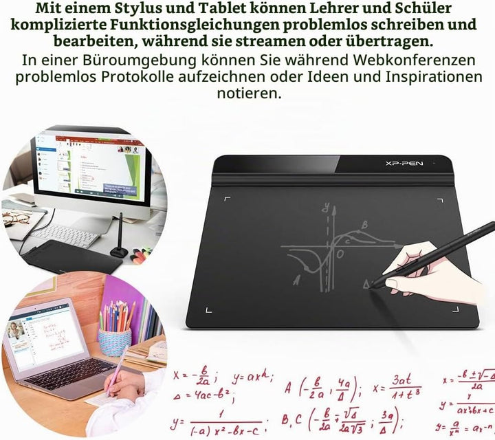 XP-PEN G640 Grafiktablett 6 x 4 Zoll Stift Tablet zum Zeichnen mit 20 Ersatzspitzen OSU Spiel Pen Ta