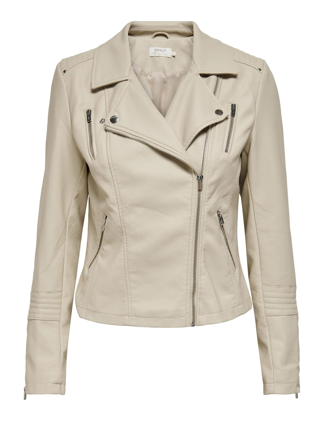 ONLY Female Kunstlederjacke ONLGEMMA Kunstlederjacke 34 Silver Lining, 34 Silver Lining