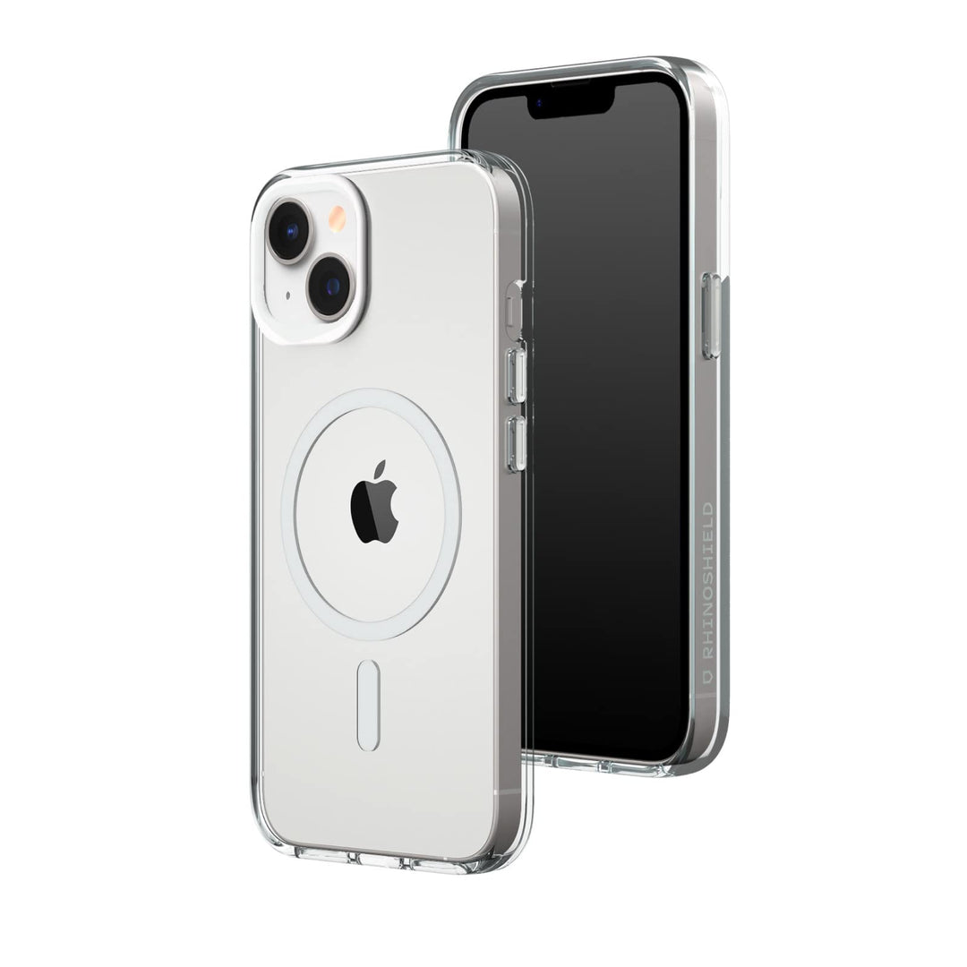 RhinoShield Clear Case kompatibel mit MagSafe für [iPhone 14/13]|Überragende Magnetstärke, Vergilbun