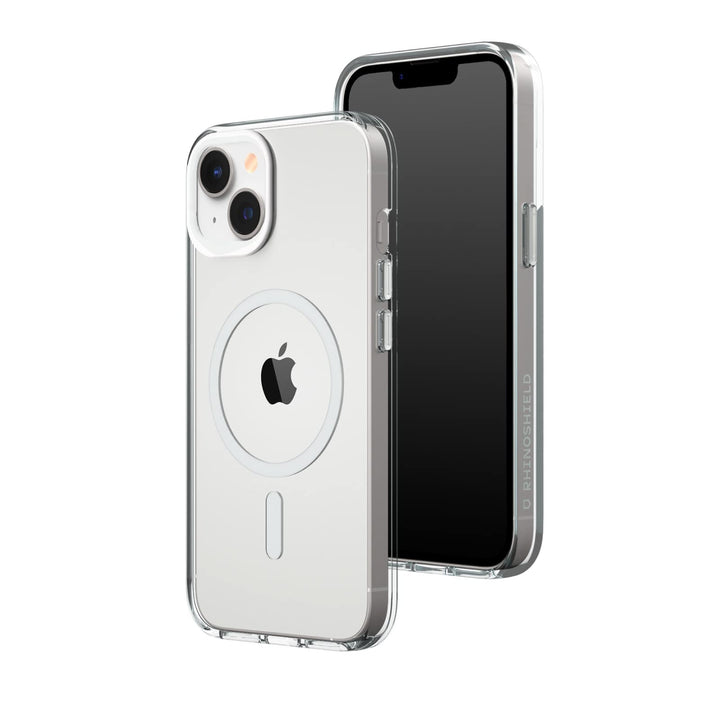 RhinoShield Clear Case kompatibel mit MagSafe für [iPhone 14/13]|Überragende Magnetstärke, Vergilbun