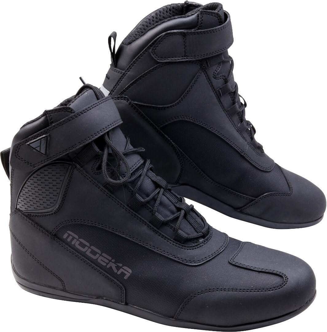 Modeka Kumani Motorradstiefel (Black,38) 38 EU Schwarz, 38 EU Schwarz