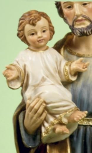 Paben Statue St. Josef aus Kunstharz, 20 cm