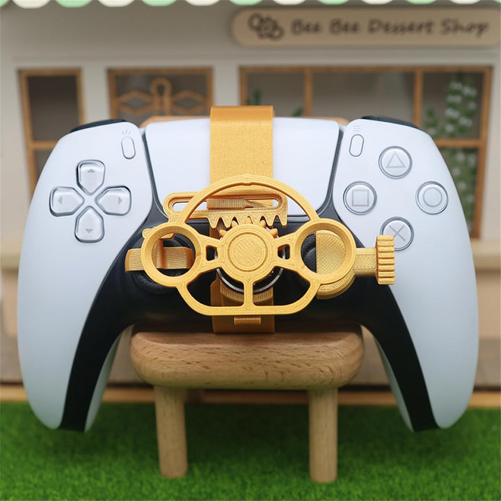 LICHIFIT Mini-Lenkrad für PS5-Rennspiel-Controller, Fahrsimulator, 3D-Druck-Lenkrad für PlayStation
