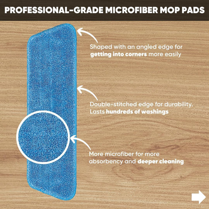 3 Pack Cinch Mop Ersatzköpfe Mikrofaser Mops für Bodenreinigung Wandwischer mit wiederverwendbaren w