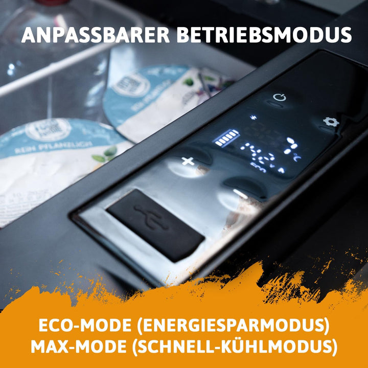 elektrische Kühlbox 22L - Kompressor Gefrierbox für Camping & Auto, bis -20°C, Portable Kühl- und Ge