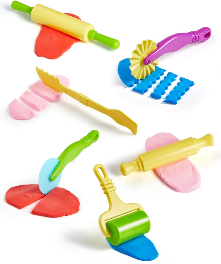 Lictin Knete Zubehör, 44 Stück Knete Set Knetwerkzeug für Kinder, Play Doh ZubehörModellierung von T