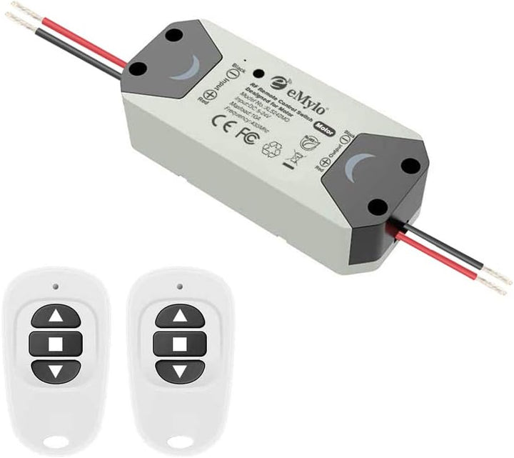 eMylo Smart Wireless RF Motor Controller Schalter RF Relaismodul DC 12V Motor Fernsteuerungsschalter