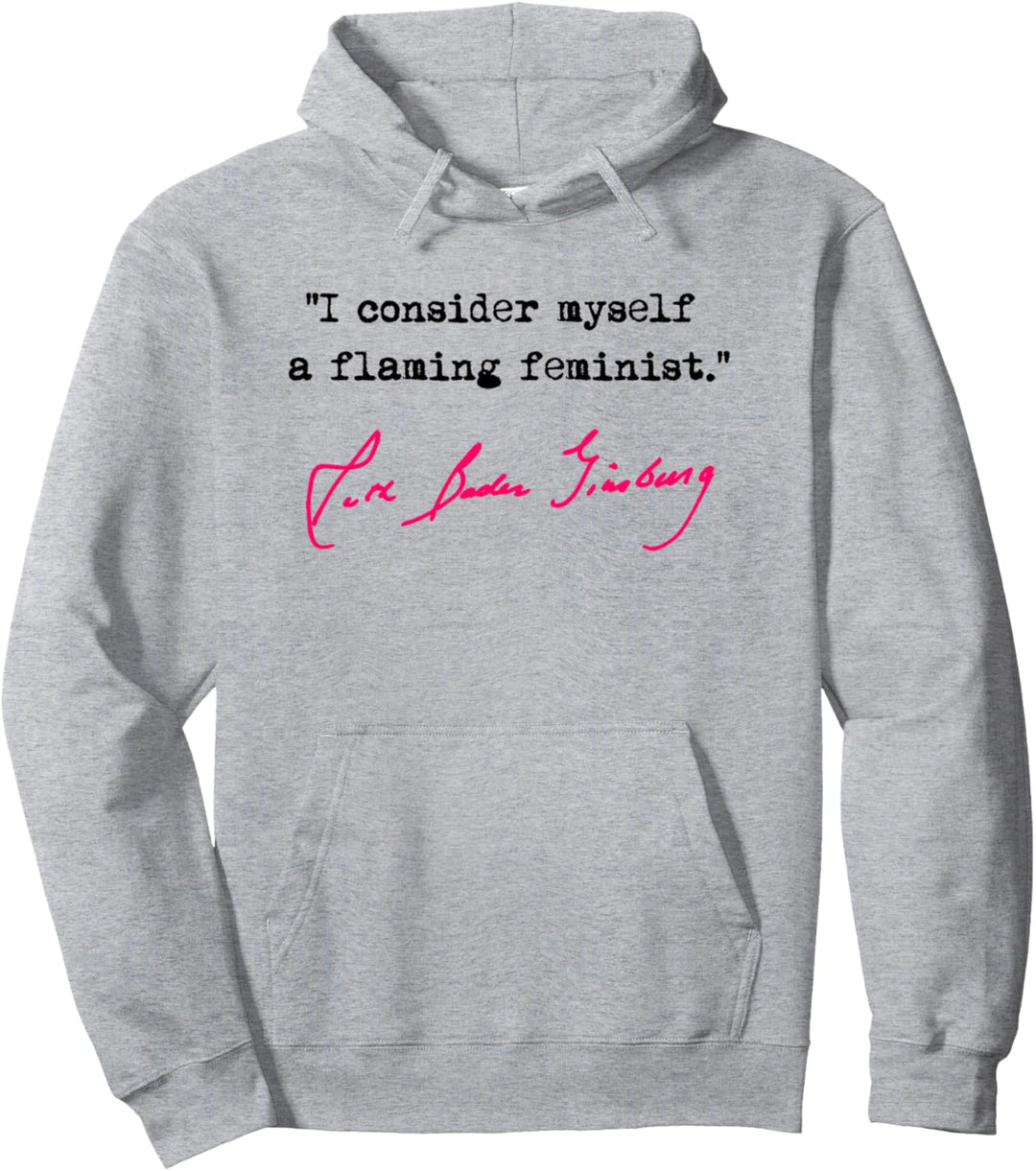Ruth Bader Ginsburg - Flaming Feministin - RBG Pullover Hoodie