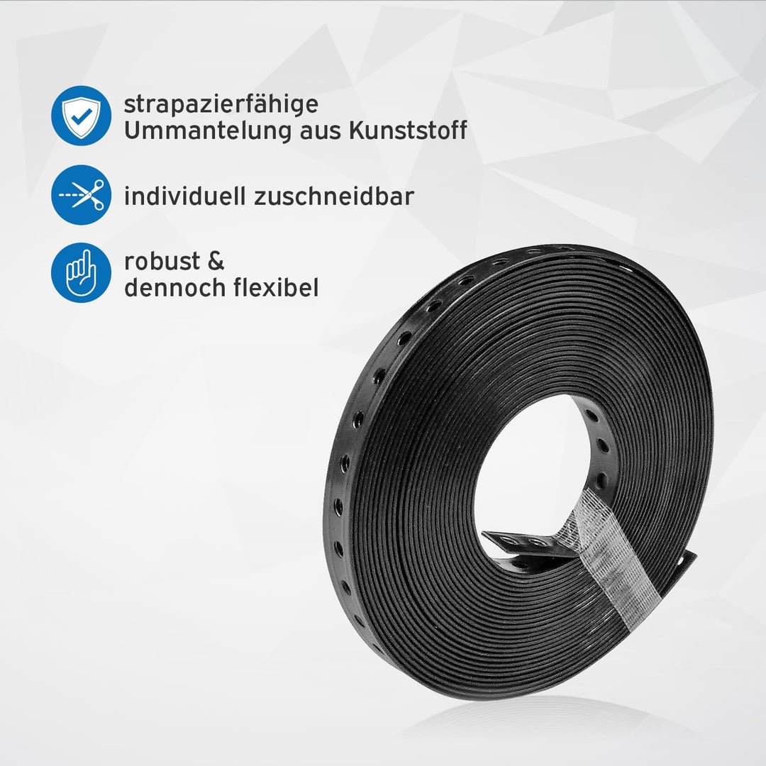 kör4u Montageset mit 1x Montagelochband, Setzeisen und 200 Fixpin Nägeln, Starter-Set zur Befestigun