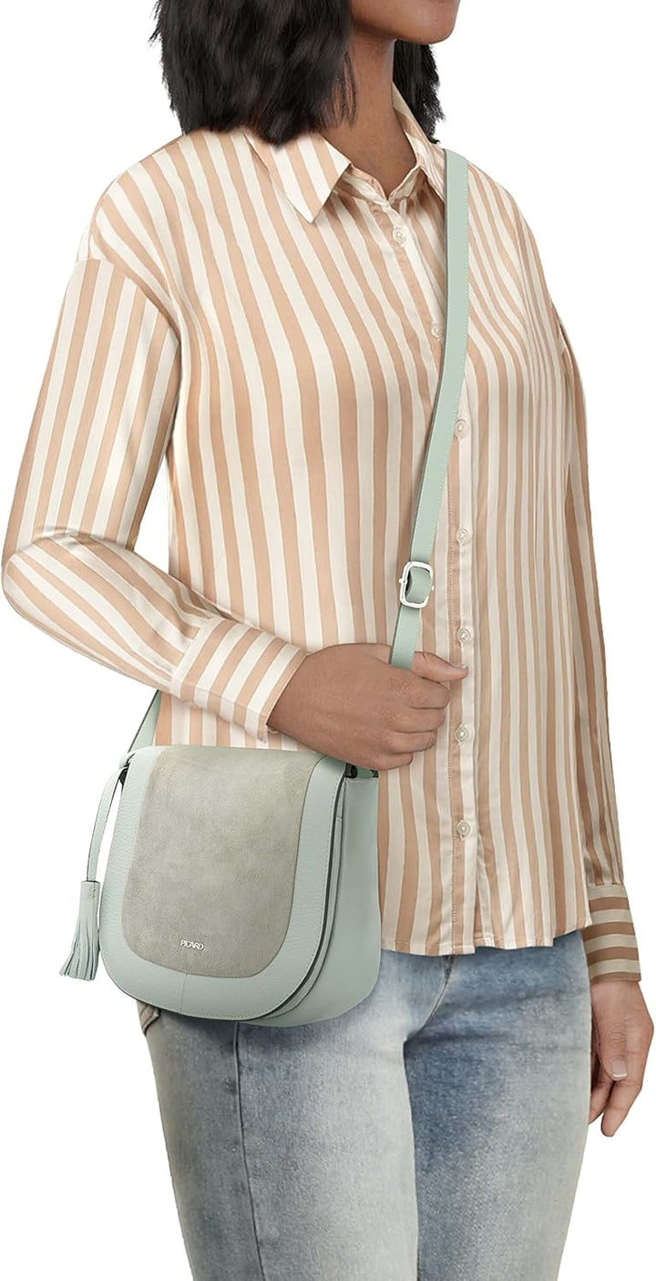 Picard Damen Schultertasche JOURNEY aus Echtleder Klein | mit Magnetverschluss | Schultertasche | Al