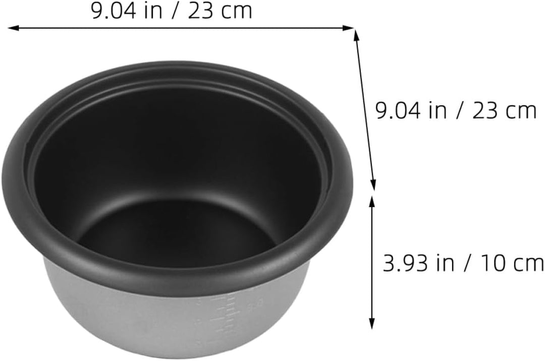 BESPORTBLE Reiskocher Innentopf aus Aluminiumlegierung 2L Antihaft Universalbehälter mit Messskala K
