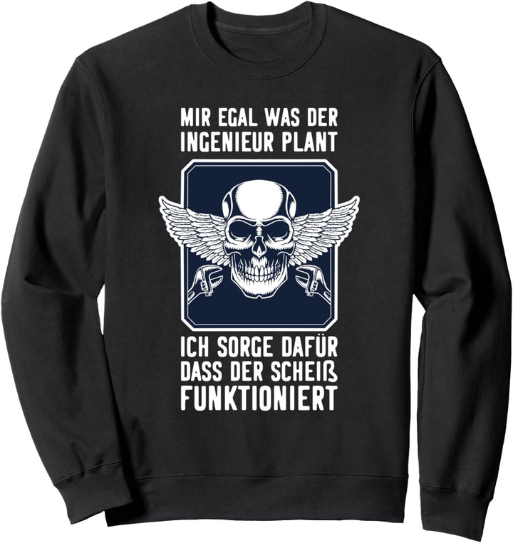 Mechaniker Schlosser Handwerker Techniker Maschinenbau Sweatshirt