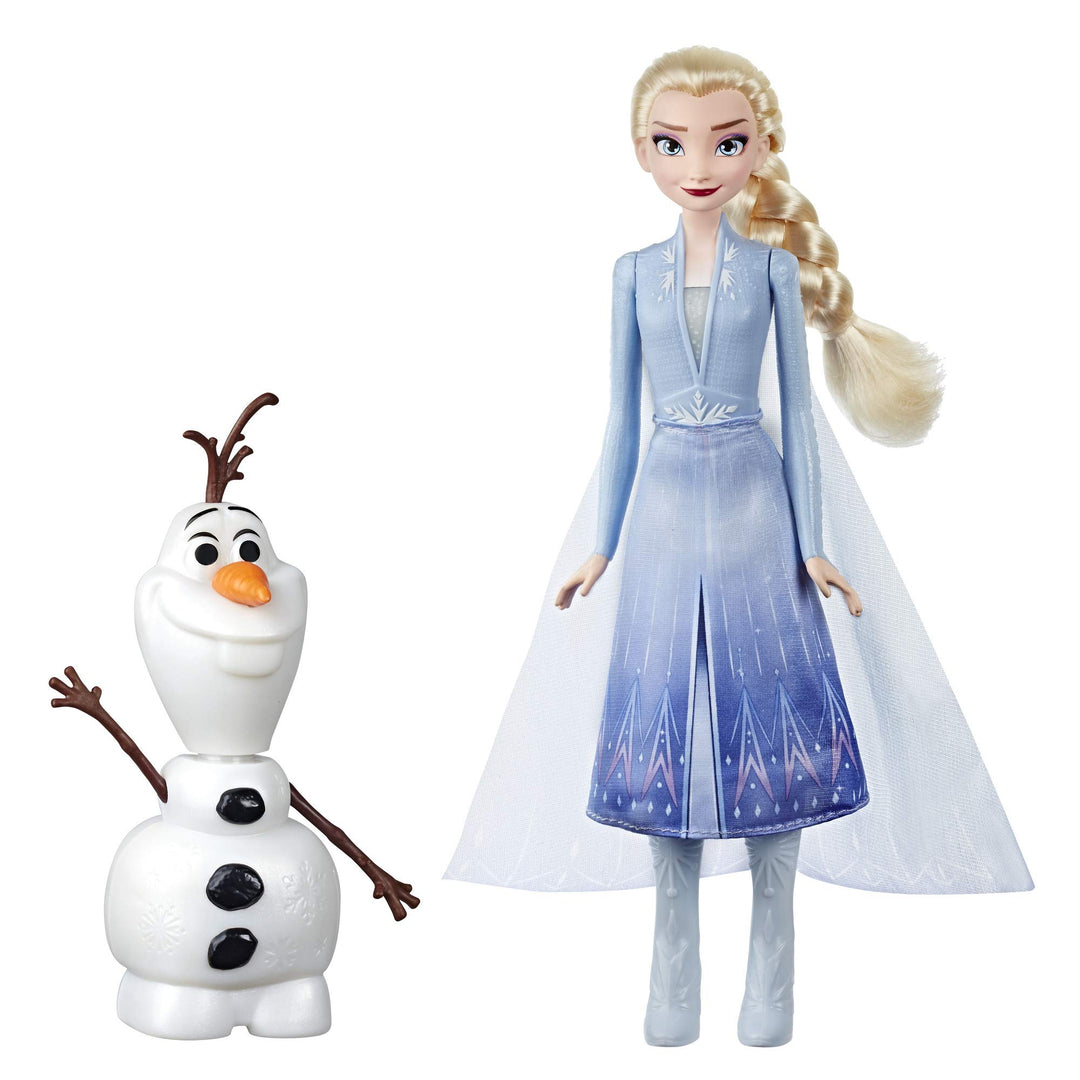 Disney Frozen Talk and Glow Olaf and Elsa Dolls, Remote Control Elsa Activates Talking, Dancing, Glo