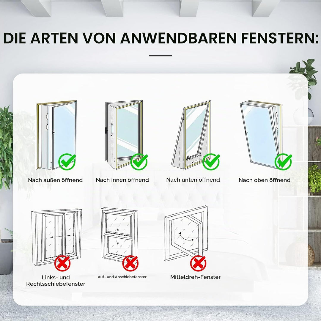EGNBU 560CM Fensterabdichtung für Mobile Klimageräte, Klimaanlagen, Wäschetrockner, Ablufttrockner,