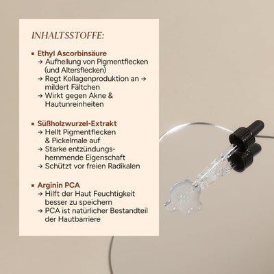 JUNGLÜCK Vitamin C Serum intensiv | Schenkt dir einen strahlenden und gleichmässigen Teint Braun, Br