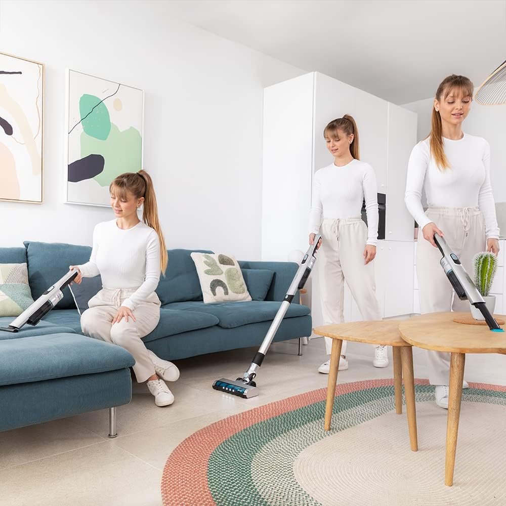 Cecotec Ultraleichter kabelloser Vertikalstaubsauger Scoba 2100 Jalisco. 210 W und 20 kPa Saugleistu