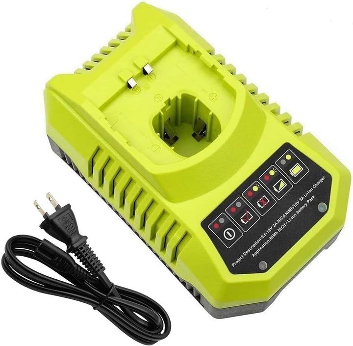 4A P117 Ersatz Ladegerät für Ryobi 18V Kompatibel mit Ryobi Ladegerät 12V-18V One+ Lithium NiCad NiM