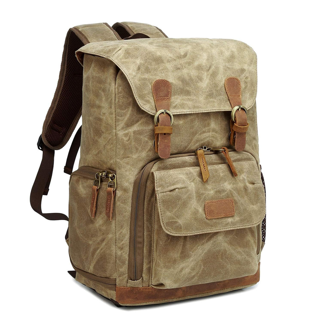UBAYMAX Kamerarucksack mit Laptopfach,Spektiv DSLR Rucksack,Camera Backpack Canvas,Fotorucksack Vint