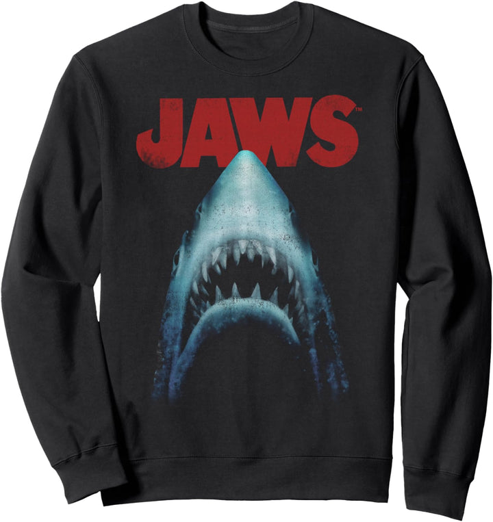 Jaws Classic Movie Poster Close-Up Sweatshirt