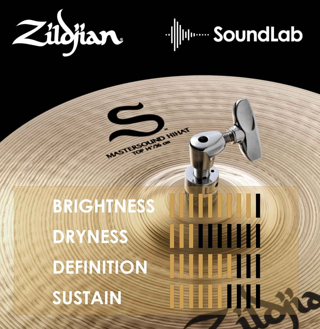 Zildjian S Family Series - 14" Mastersound Hi-Hat Cymbals - Pair 14 Zoll Master Sound, 14 Zoll Maste