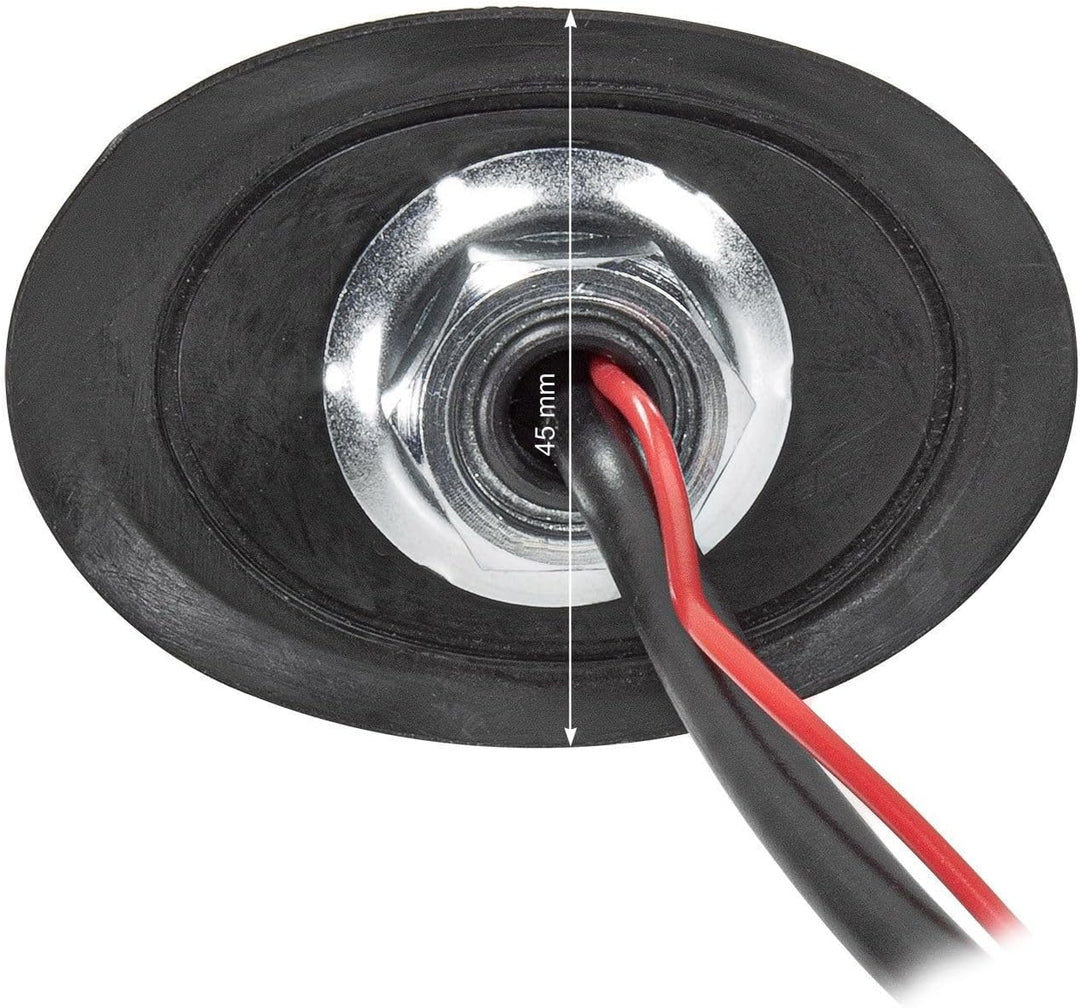 tomzz Audio 1000-044 Dachantenne 16V-Look AM/FM mit 450cm Kabel Verstärker DIN-Stecker Anti Noise St