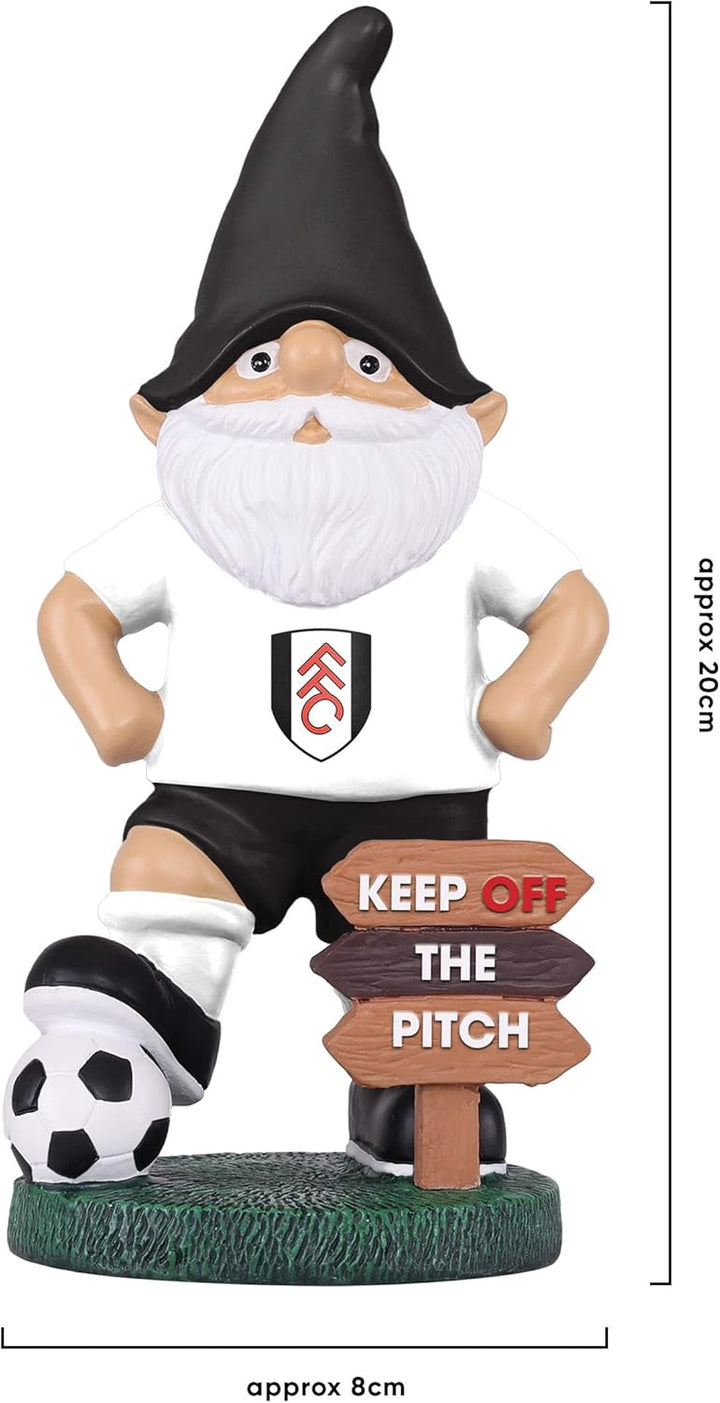 FOCO EPL Fulham Football Premier League Championship Keep Off The Pitch Gartenzwerg Ornament für dri