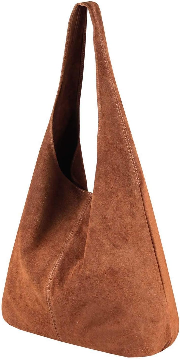 OBC MADE IN ITALY DAMEN LEDER HAND-TASCHE METALLIC Shopper Schultertasche Hobo-Bag Henkeltasche Beut