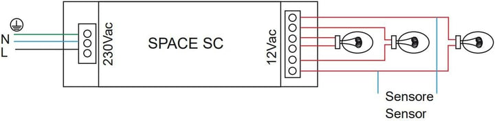 Space-Dimmer für Elektronik-Transformator, 50-160 VA