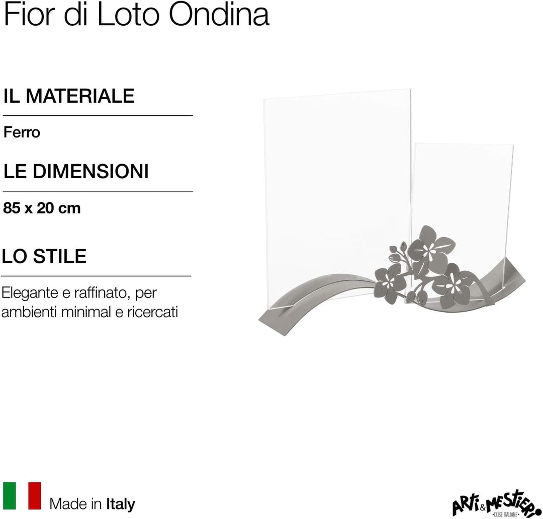 ARTI E MESTIERI Fotorahmen elegant Schlamm Fior di Lotus Ondina
