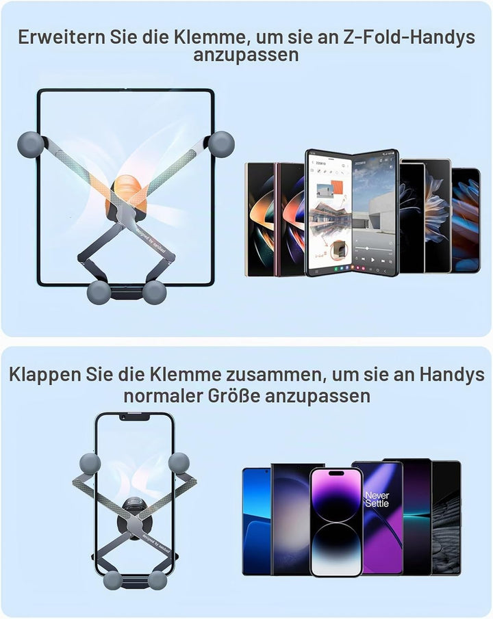 OATSBASF Kfz-Handyhalterung 2023 Upgrade Gravity Auto-Handyhalterung, Freisprecheinrichtung, dedizie
