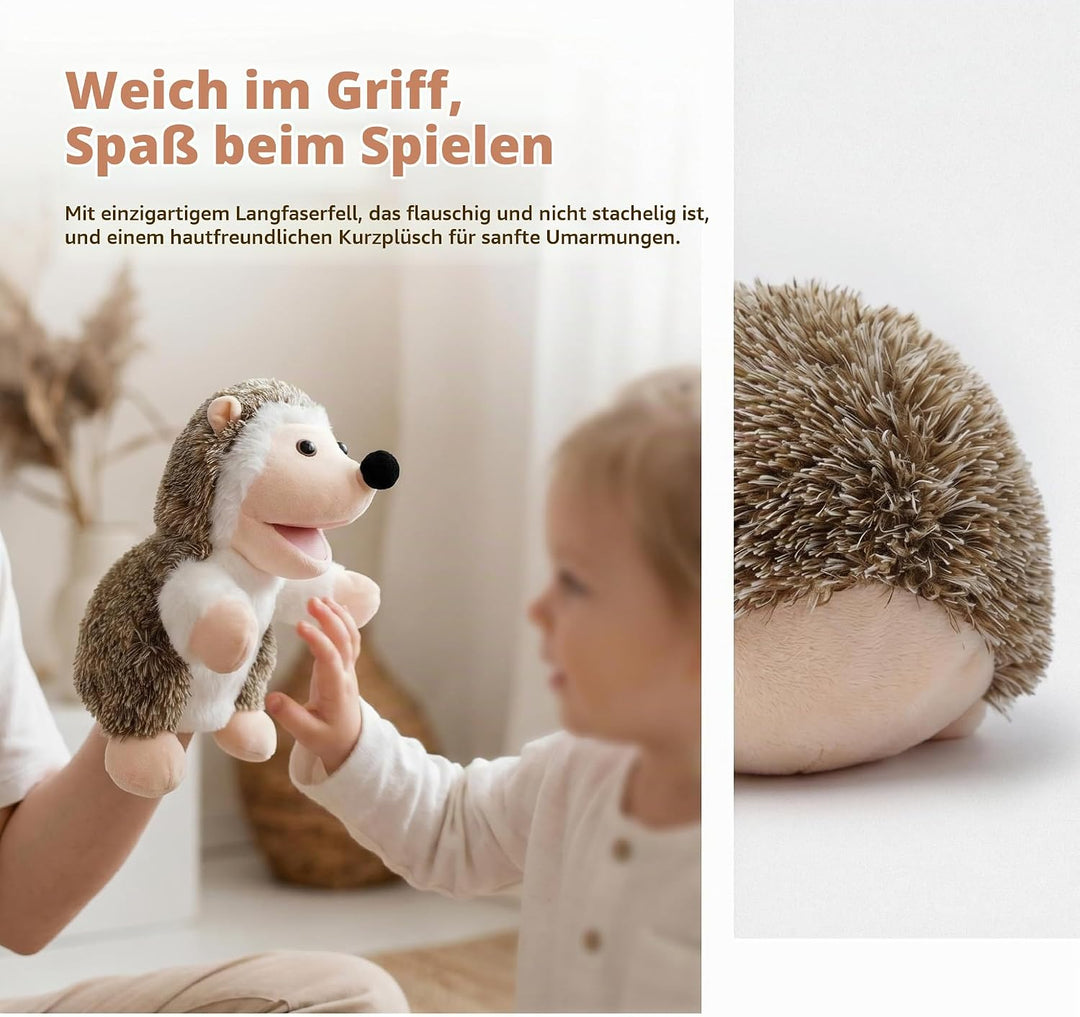 2026 Tierhandpuppen für Kinder,Kleinkind enthält Wolf,Tiger,Löwe,AFFE und bewegliche offene Münder,p