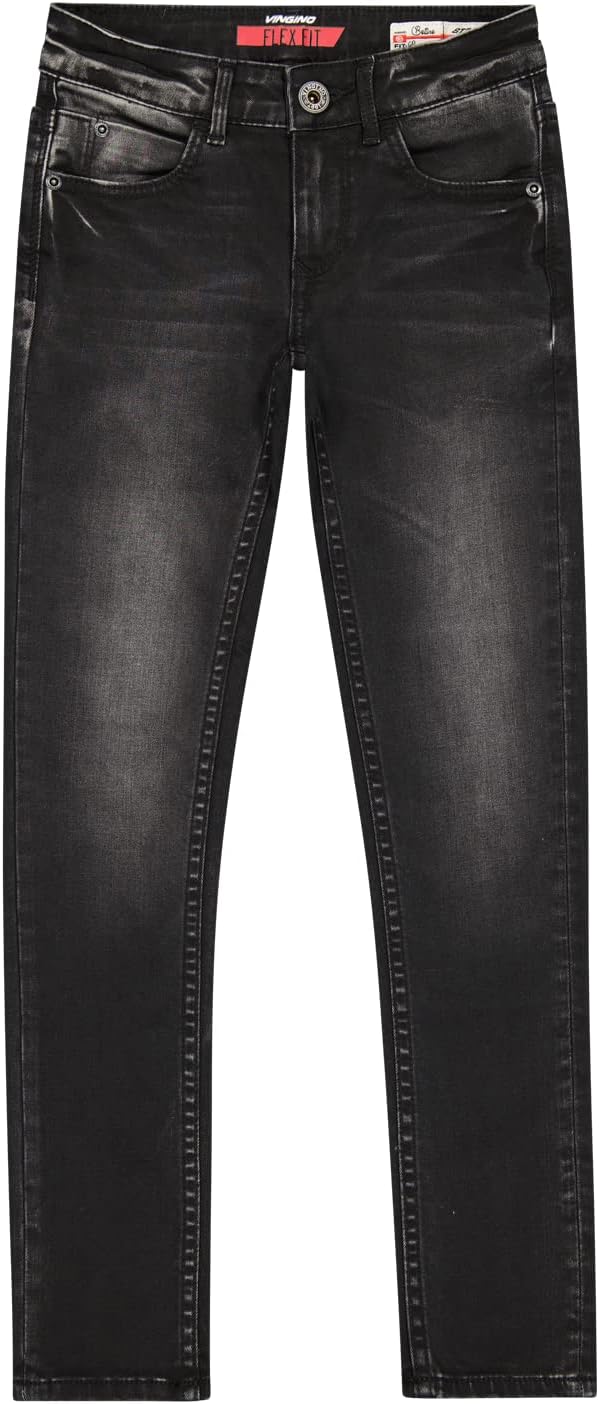 Vingino Mädchen Bettine Jeans, Black Vintage