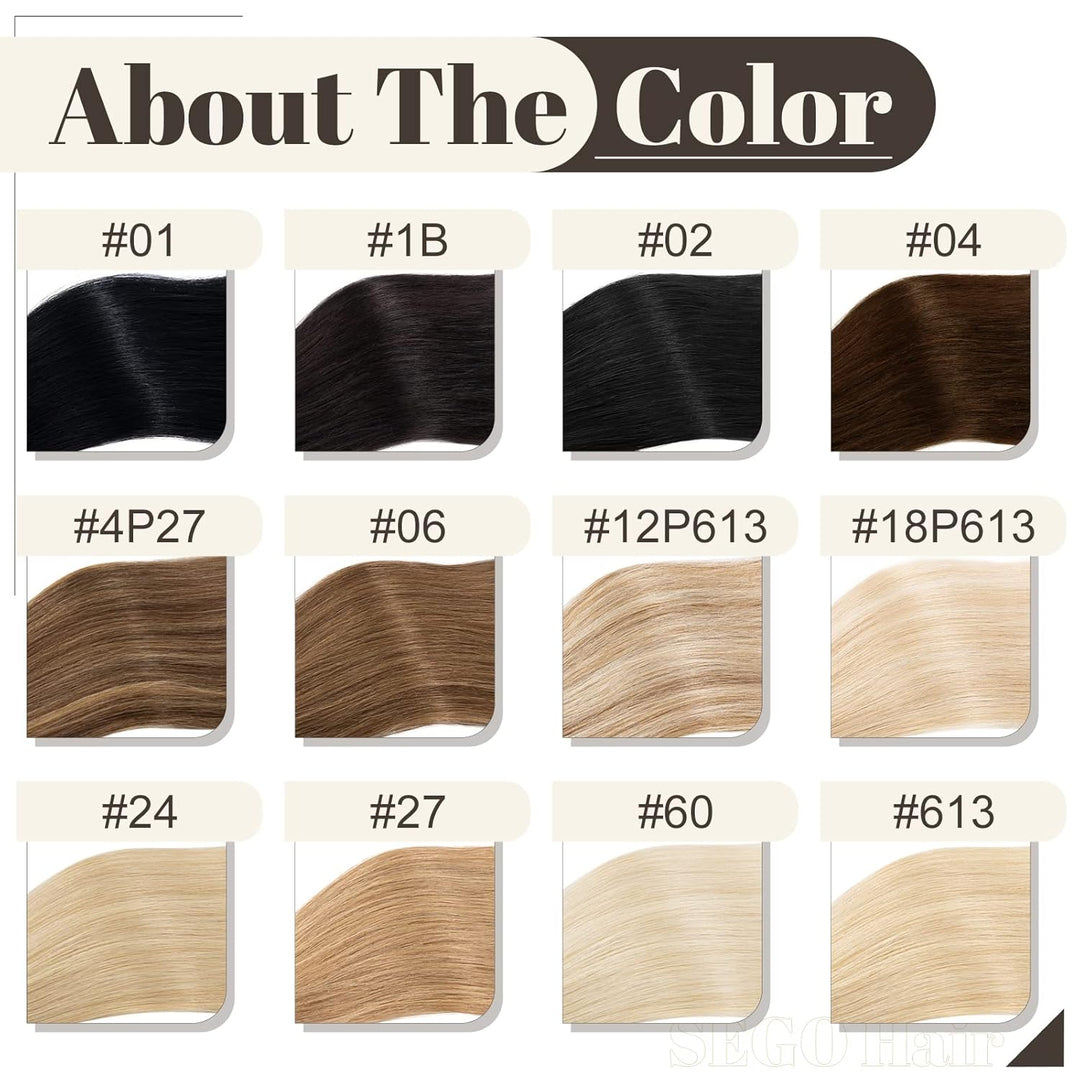 SEGO Extensions Haare Bondings Echthaar Bonded U Tips Remy Haarverlängerung Keratin Glue 100 Strähne