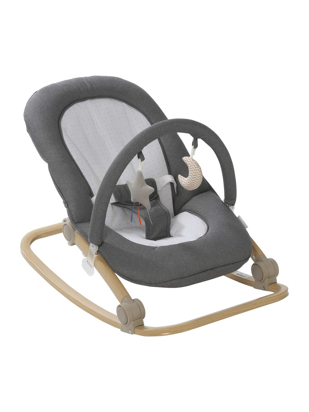 VERTBAUDET Babywippe mit Spielbogen BABYDREAM grau/weiss ONE SIZE