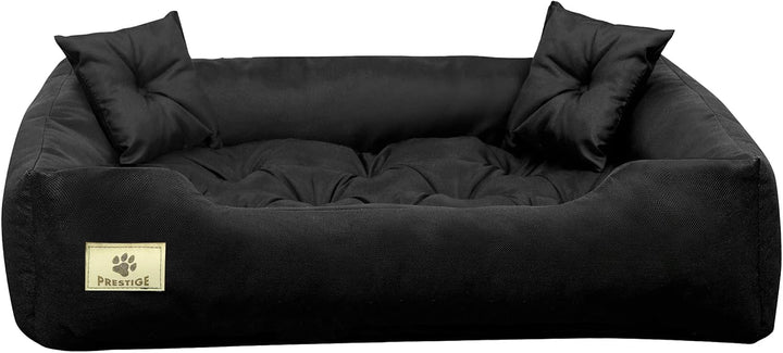 EDANTI Hundebett Hundekissen Katzenbett Tierbett Hundesofa Wasserdicht Grau/Schwarz für grosse mitte