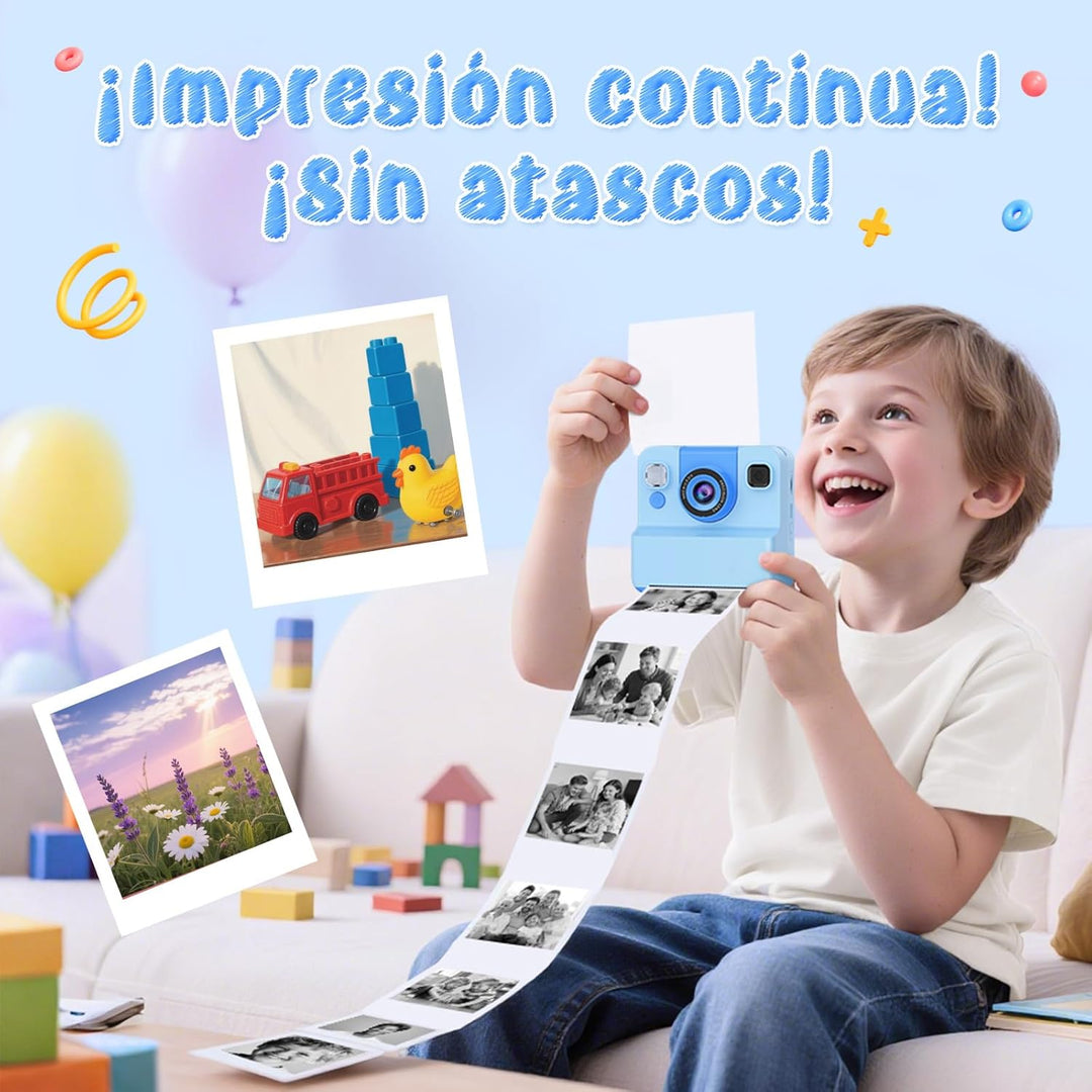 Sofortbildkamera Kinder Kamera,2.4" HD Bildschirm Kinderkamera mit 32GB Spielzeug ab 3 4 5 6 Jahren
