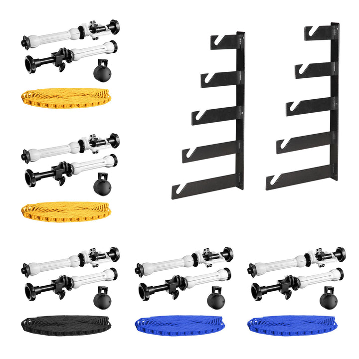 Walimex 5-fach Hintergrund Wandmontageset (5er Set) mit 5 Expan, mit 5 Expan