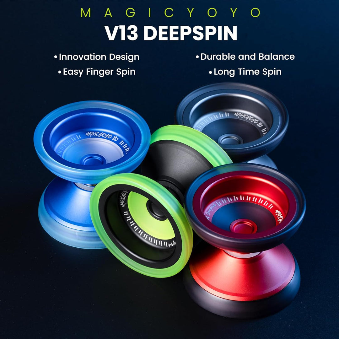 MAGICYOYO JoJo V13 Profi Finger Spin Yoyo, Metall + PC Hybrid Design, Dual-Modus für Responsive Yo Y