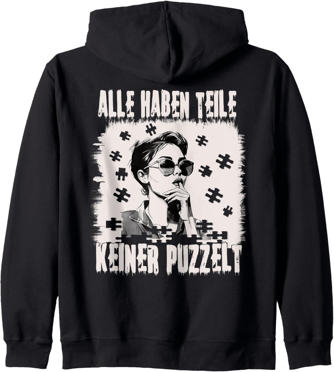 Rave House Outfit Techno Musik Tekkno Kleidung Rückendruck Kapuzenjacke
