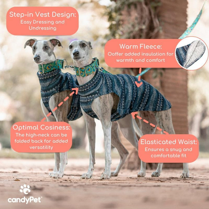 Windhund-Wollpullover - Stil, Wärme und Komfort - Elegantes Design und Passform Schutz vor Kälte - I