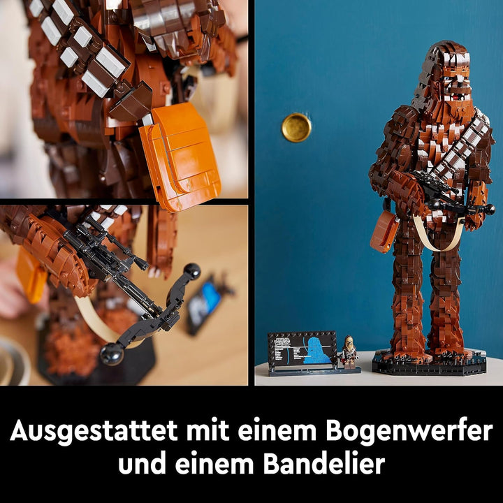 LEGO Star Wars Chewbacca, Wookie-Figur zum Sammeln, Bogenspanner, Minifigur und Infotafel, Die Rückk