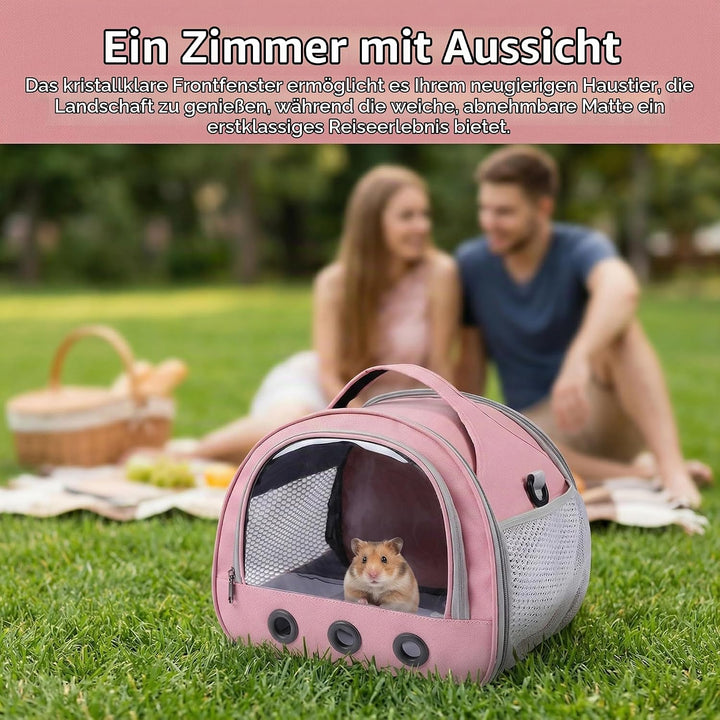 Durchsichtiger Haustiertransporter,Tragbarer Transparenter Reisekäfig,Transportbehälter,Haustier Rei