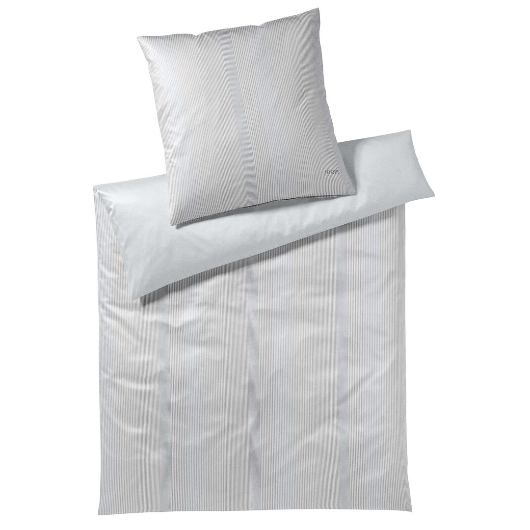 JOOP! Satin Bettwäsche Groove 4107 | 9 Silber - 155 x 220